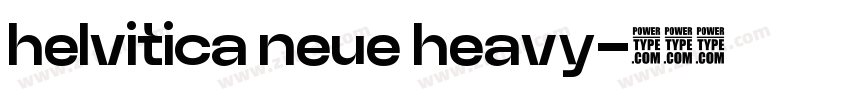 helvitica neue heavy字体转换